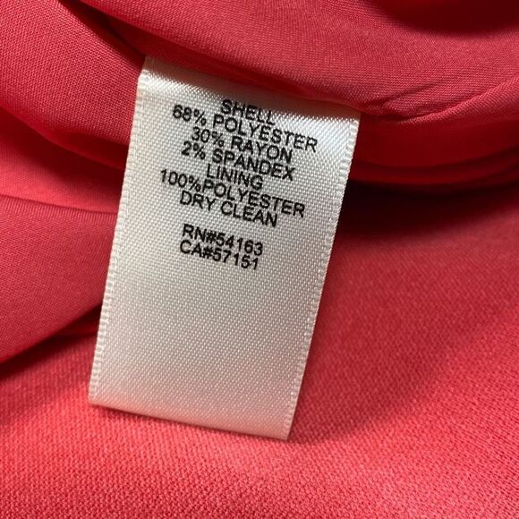 Eliza J Coral A-Line Sleeveless Scolloped Dress Size 10 - Picture 6 of 6